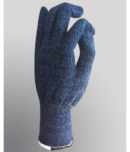 Luva de segurança tricotada  em lã acrílica, poliéster e elastano, com interior felpado